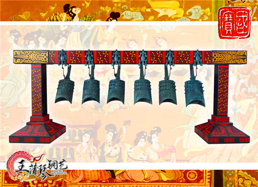 6件套仿古編鐘，小型特色樂(lè)器，民樂(lè)混音配套